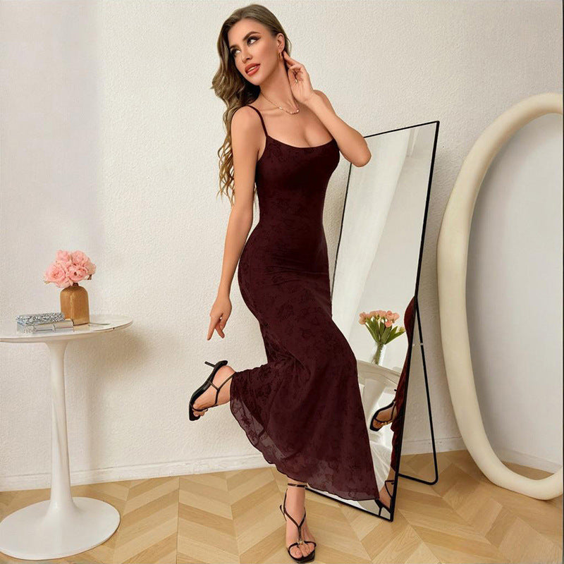 Simple and casual summer sexy camisole skirt