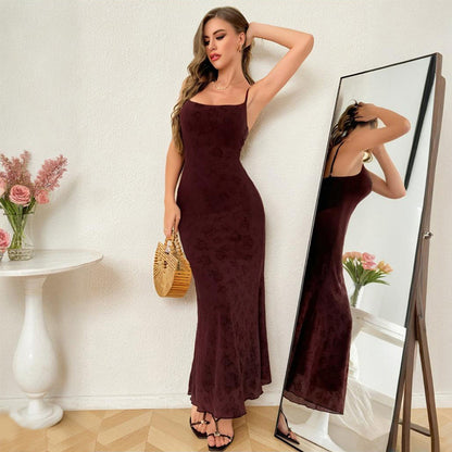 Simple and casual summer sexy camisole skirt