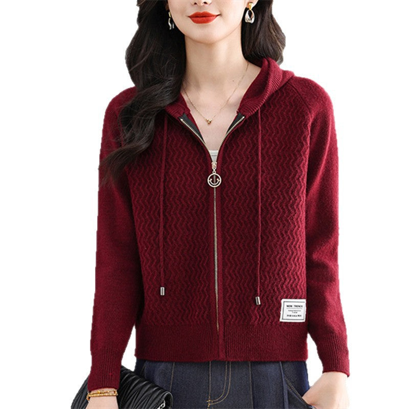 Chic  Short Knit Cardigan Sweater Coat for Women Lightweight Outerwear Casual Fashionable Design