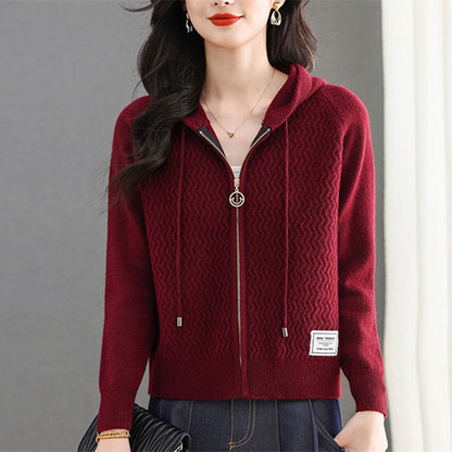 Chic  Short Knit Cardigan Sweater Coat for Women Lightweight Outerwear Casual Fashionable Design